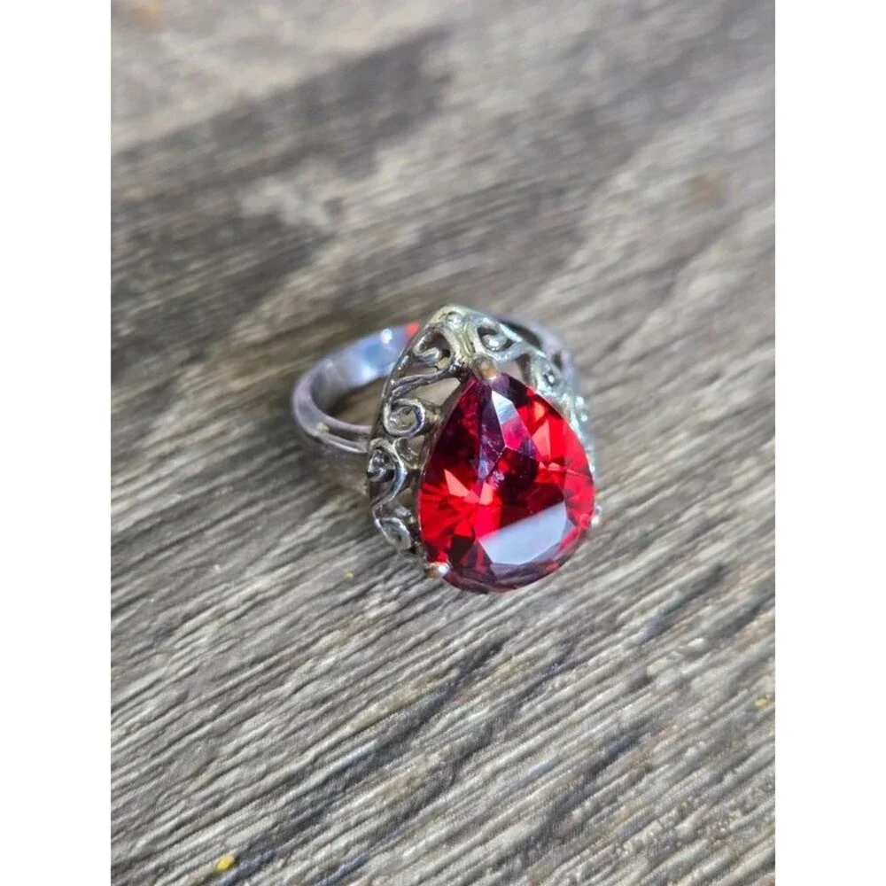 Vintage style (because it is) crystal ring